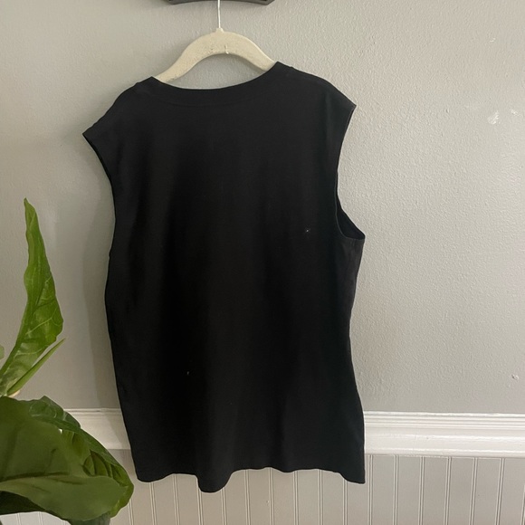 Adidas Boys Size Small Muscle Tank Top Black Logo - Picture 7 of 7